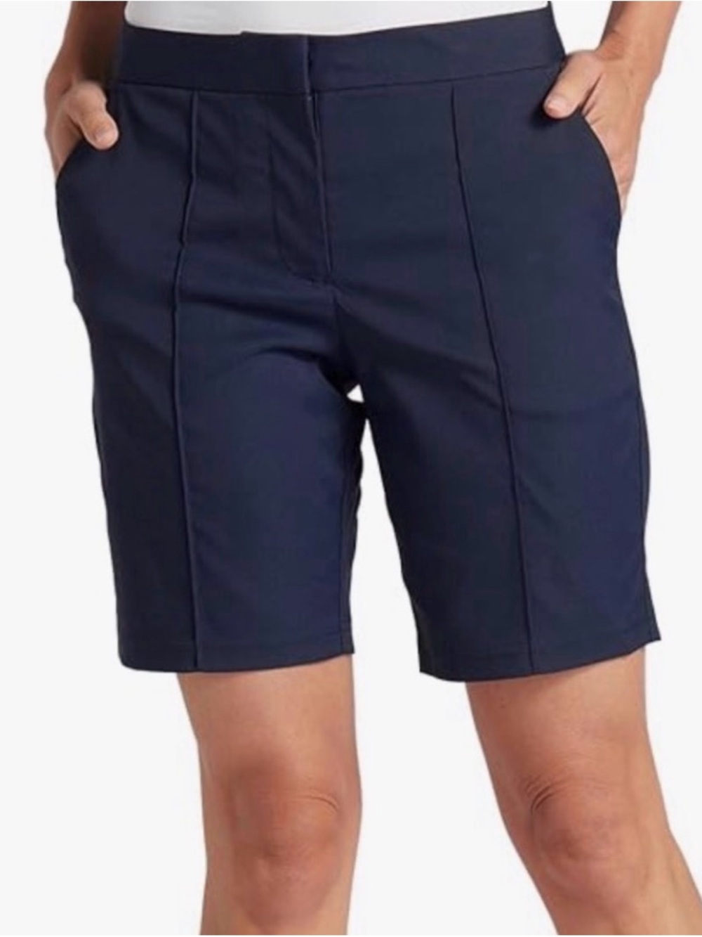 PUMA Women's Costa 8.5" Golf Bermuda Shorts Navy Size Large